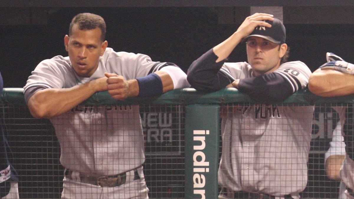 A Rod and Mientkewicz in dugout