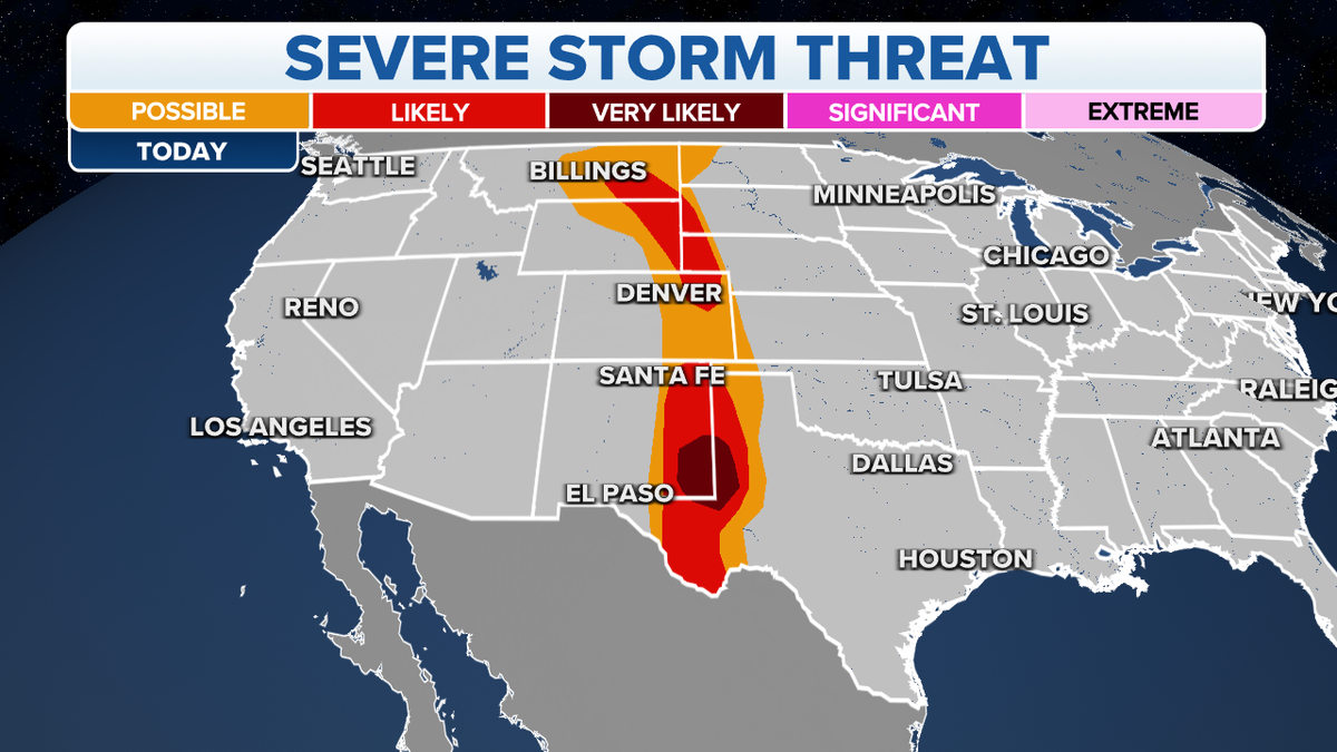 The threat of severe storms