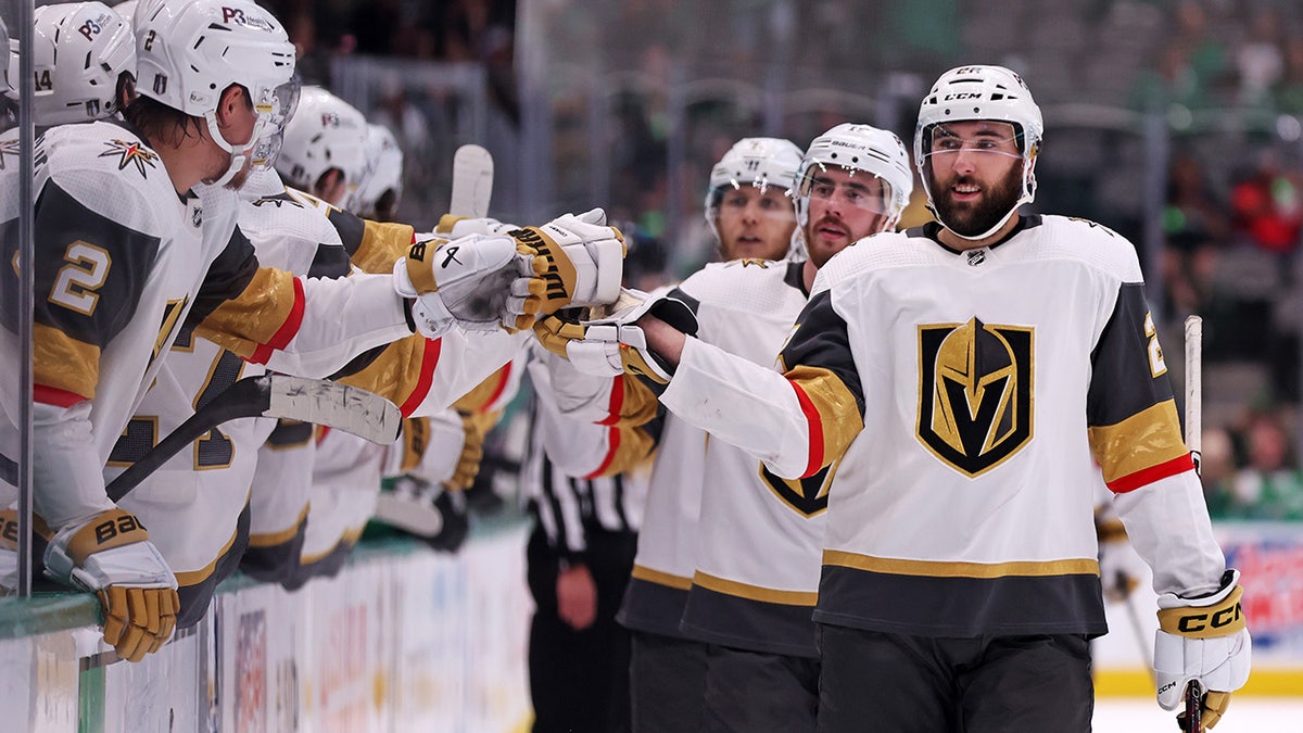 Michael Amadio celebrates goal