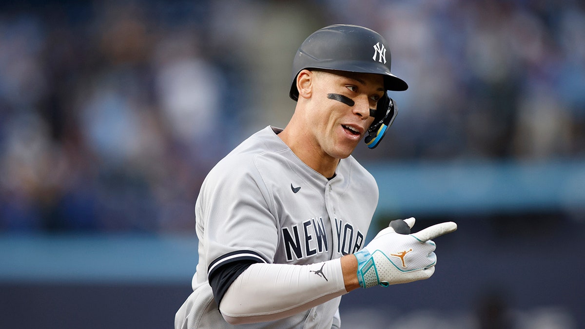 Aaron Judge after home run in toronto