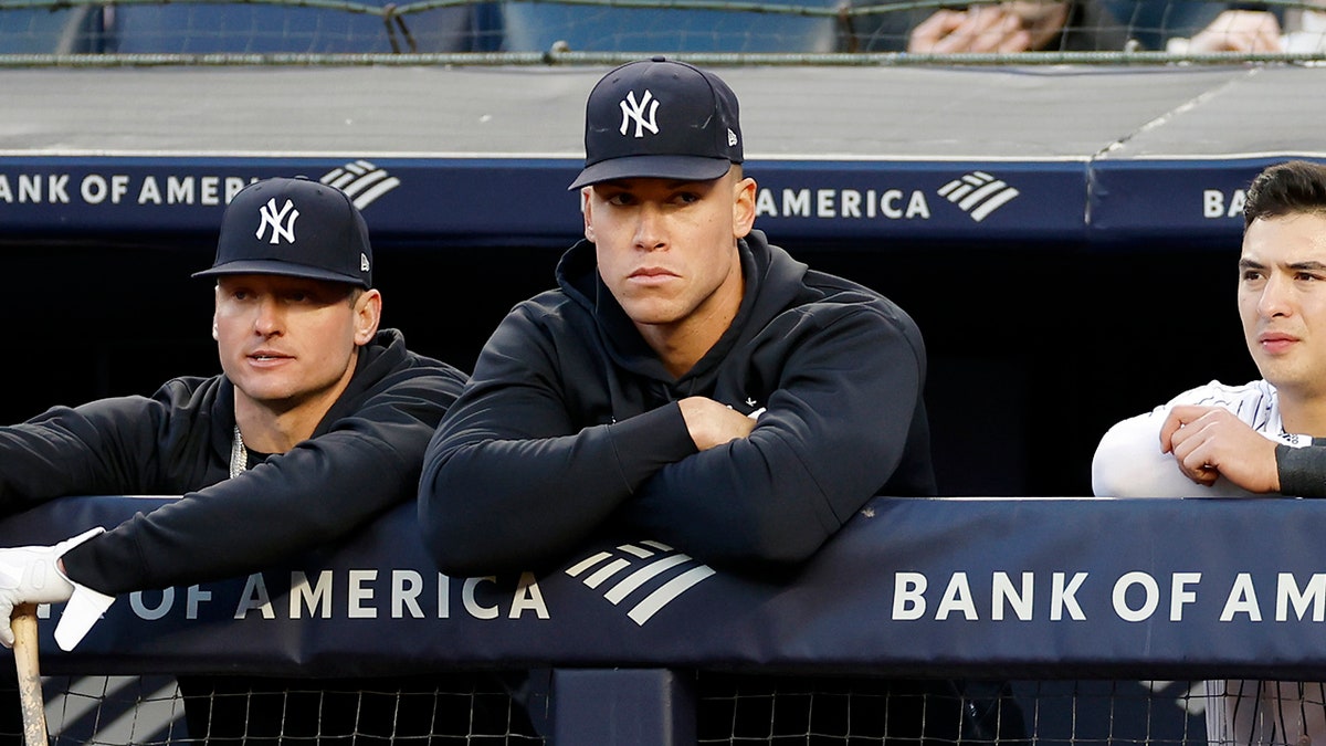 Aaron Judge in dugout