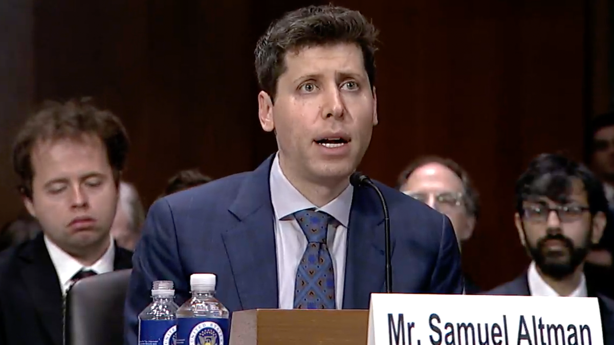 Sam Altman testifying