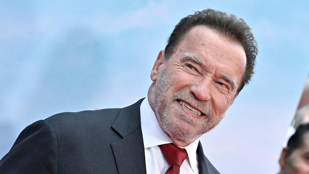 Arnold Schwarzenegger smiling