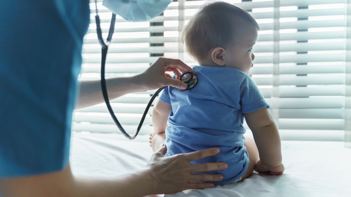 Baby at doctor