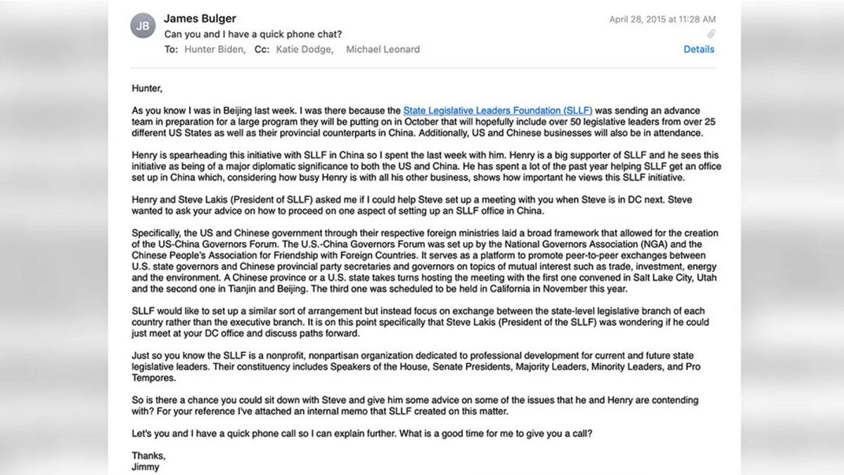 Bulger email
