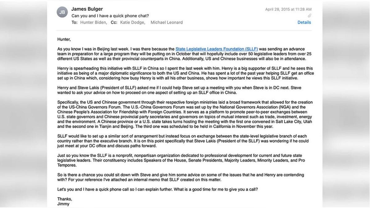 Bulger email