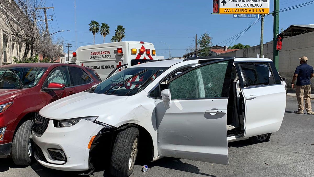 car damaged in Mexico