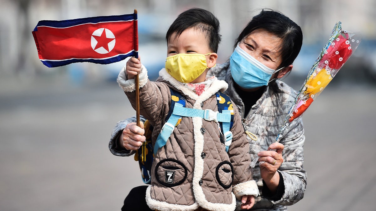 Women and grandson in North Korea