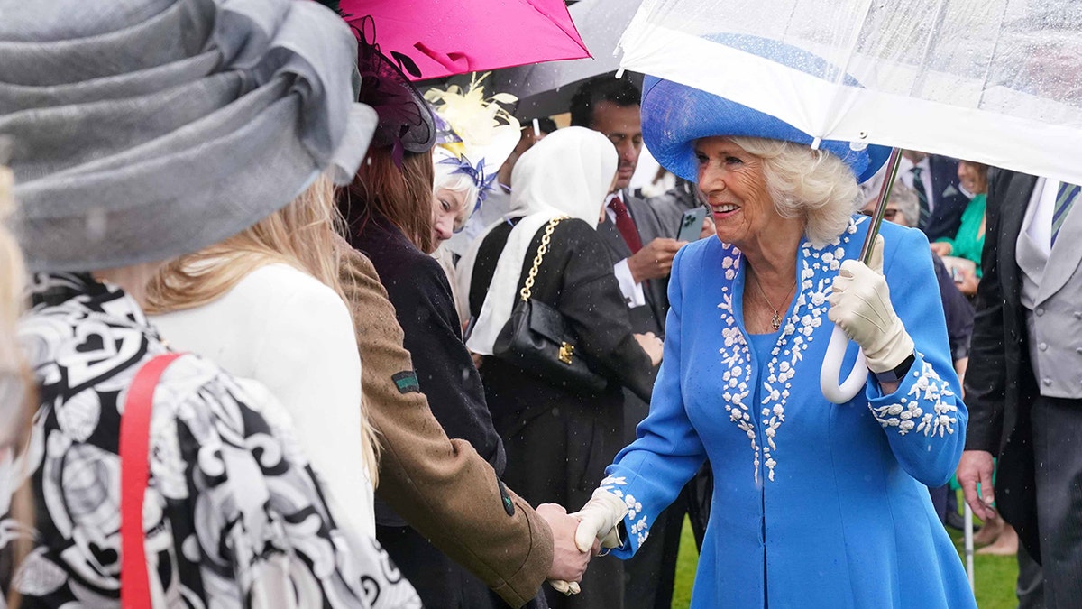 Queen Camilla at the Queen's Garden Party