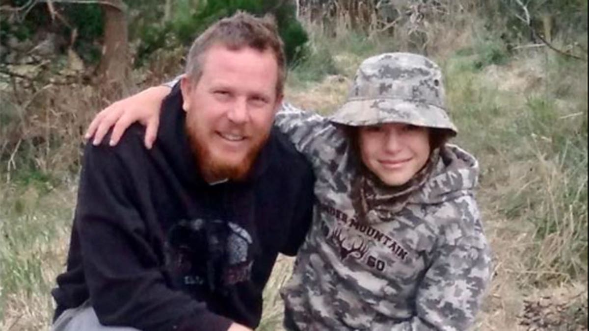 Gavin and Ray Knupp hunting