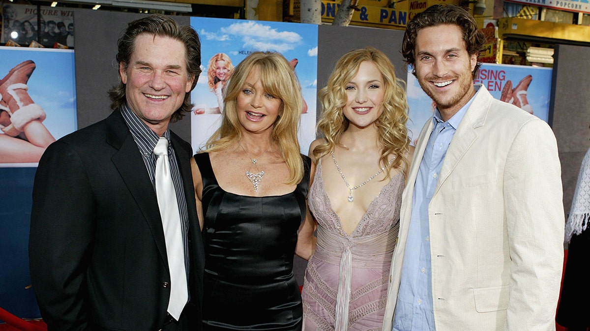 Goldie Hawn, Kate Hudson, Oliver Hudson and Kurt Russell attend movie premiere
