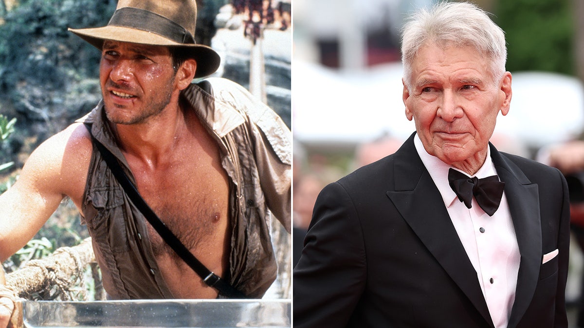 Harrison Ford then and now split