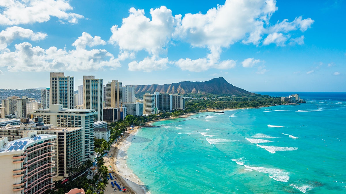 foto do horizonte de Honolulu