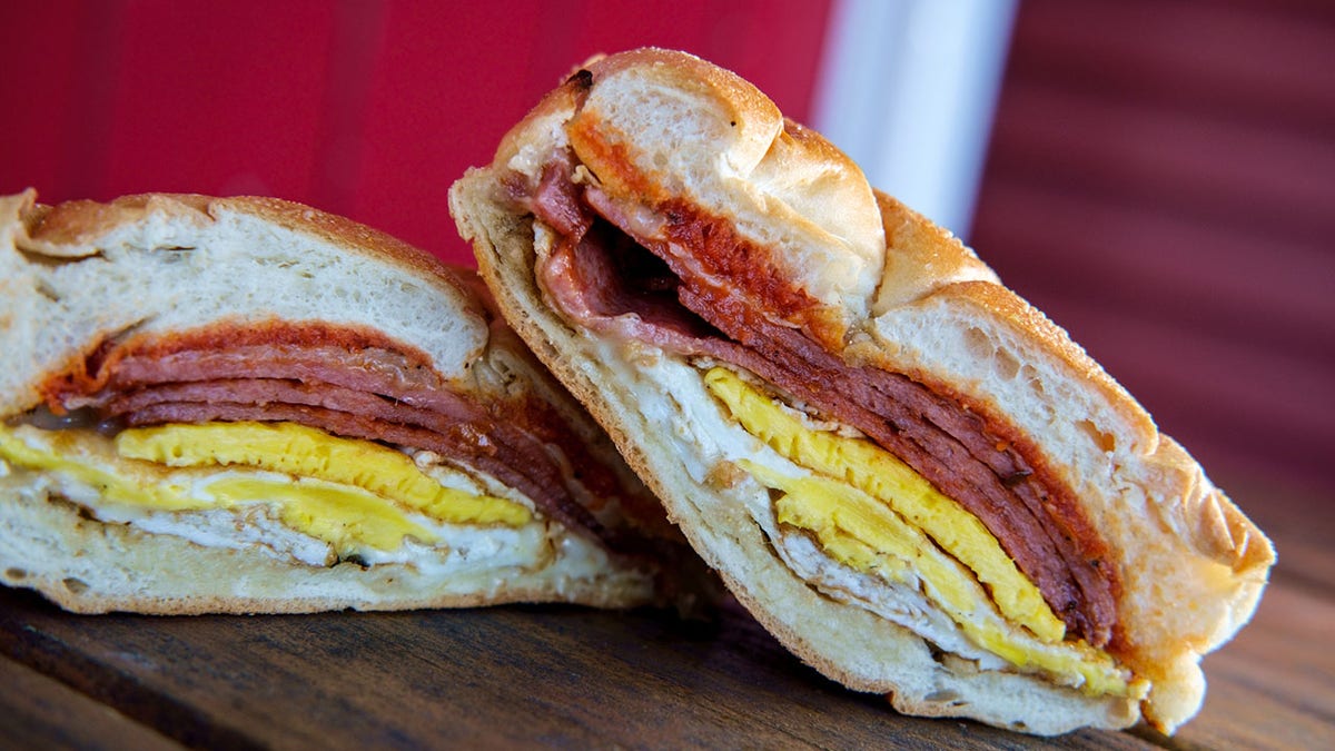 Taylor ham breakfast sandwich