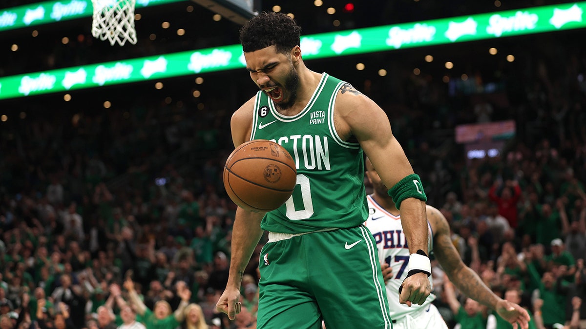 Jayson Tatum hyped in Game 7