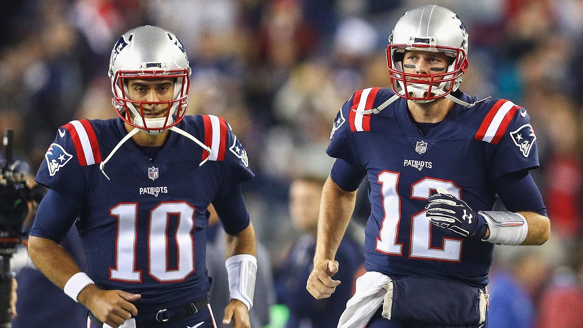 Tom Brady and Jimmy Garoppolo