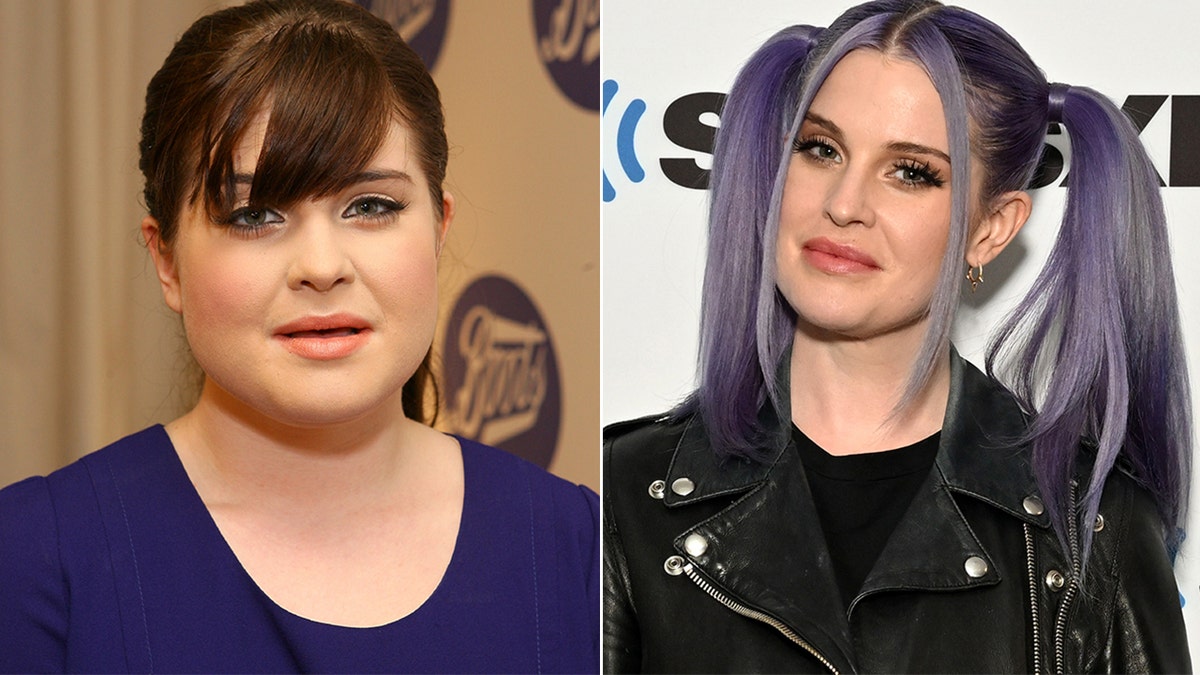 Kelly Osbourne then and now