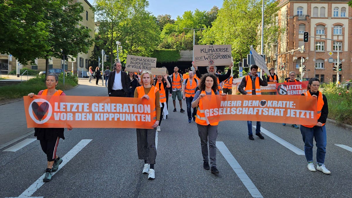 German climate protestors