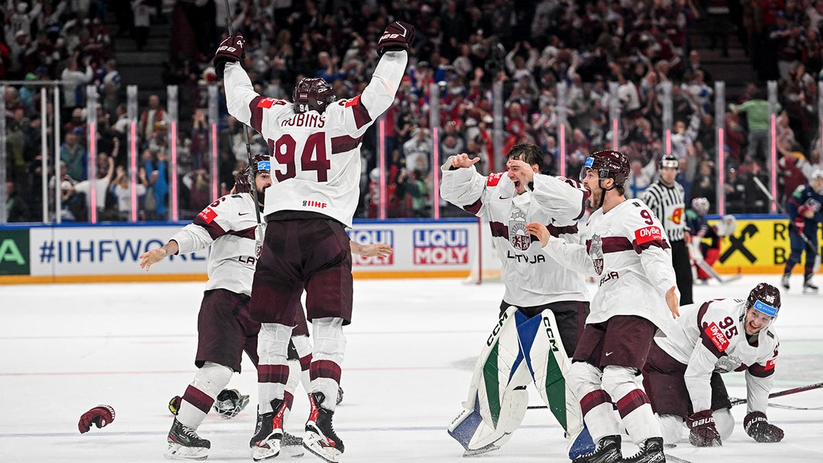 Kristians Rubins after goal