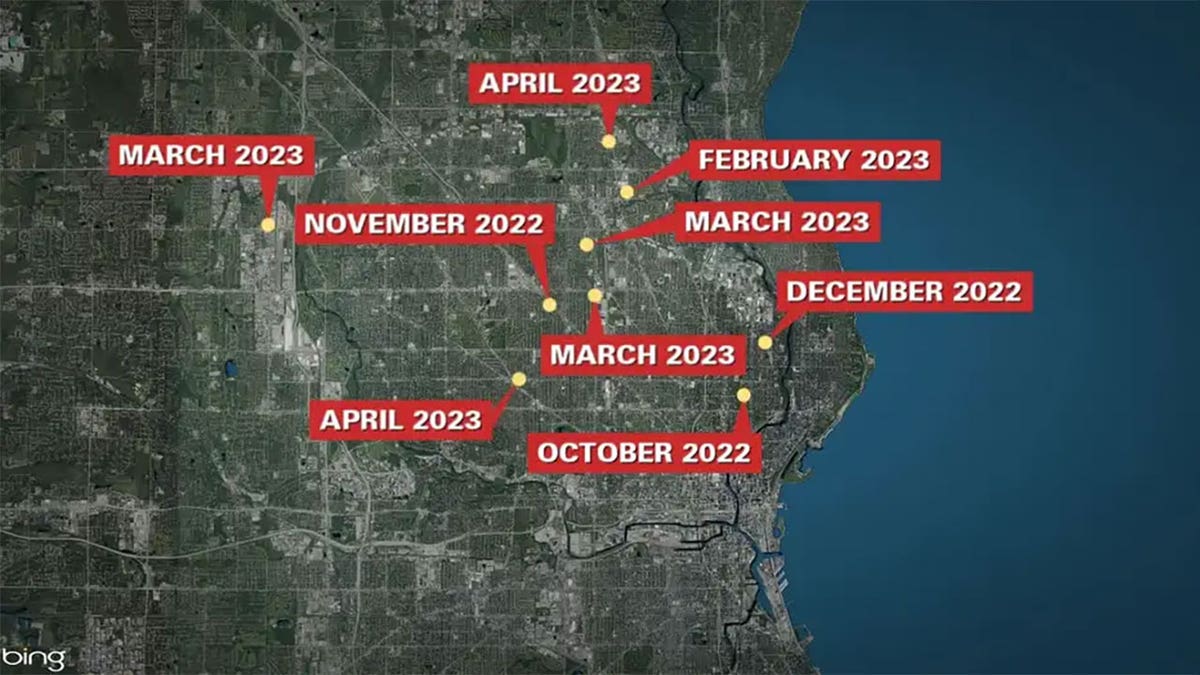 mail robbery map