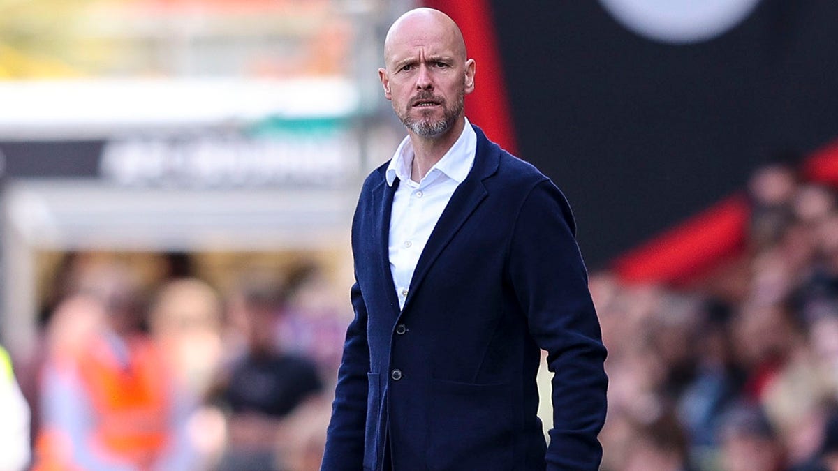 Head Coach Erik ten Hag of Manchester United during the Premier League match between AFC Bournemouth and Manchester United at Vitality Stadium on May 20, 2023 in Bournemouth, England. 