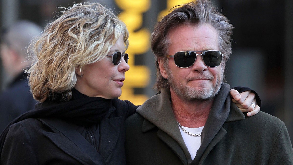 Meg Ryan and John Mellencamp walking together in New York 