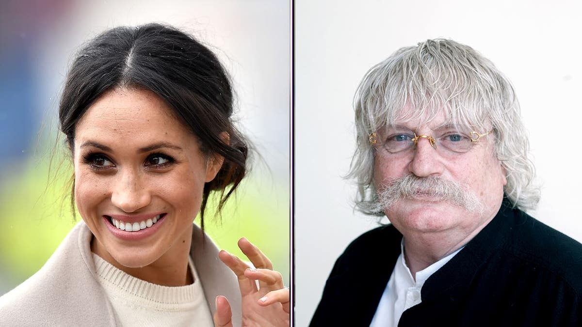 A split of Meghan Markle and Sir Karl Jenkins