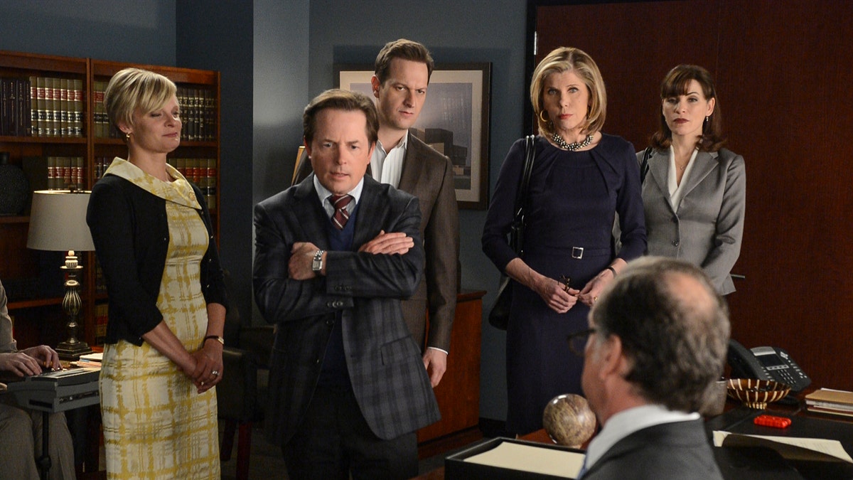 Michael J. Fox appears in a scene from "The Good Wife."