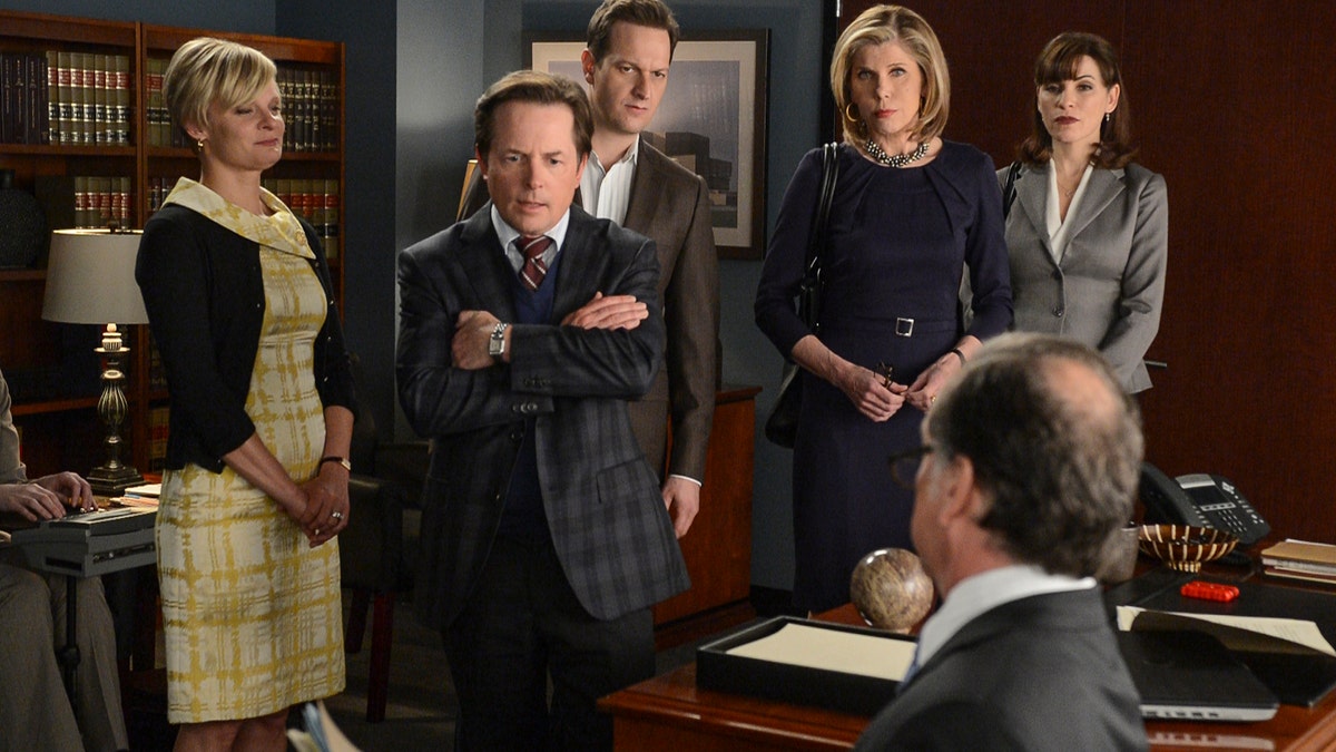 Michael J. Fox appears in a scene from "The Good Wife."