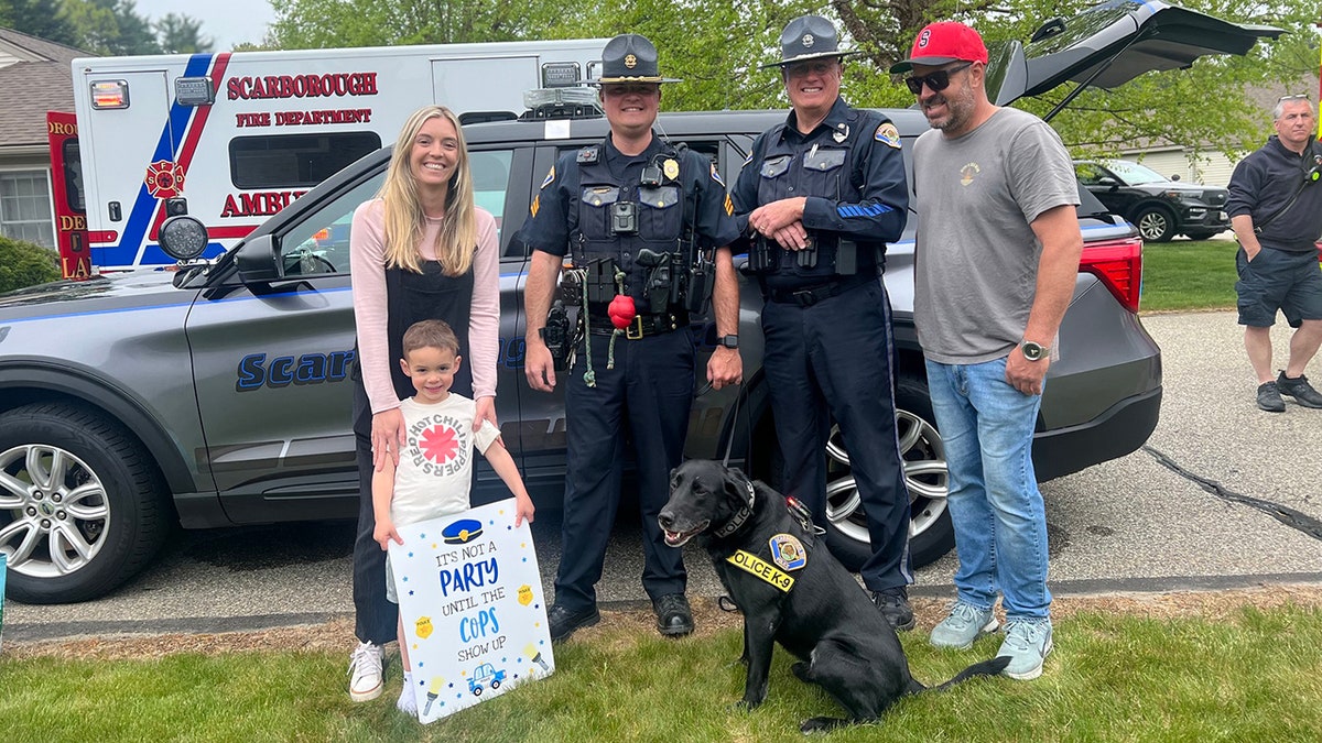 boy birthday k9 police