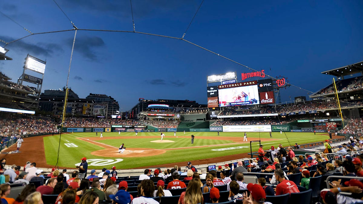 Nationals Park during night game