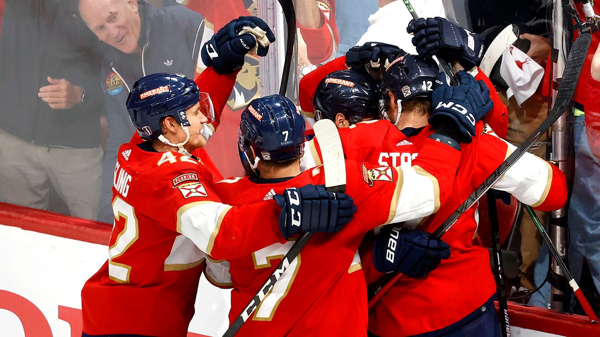 Panthers celebrate goal