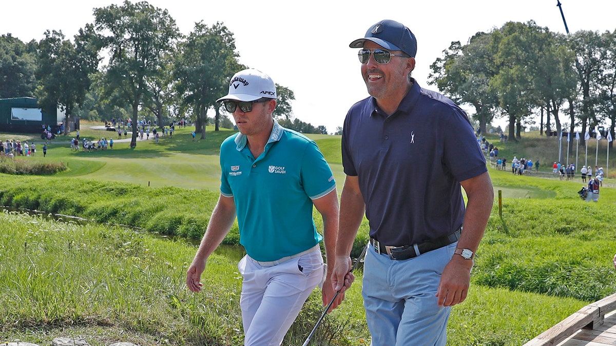 Phil Mickelson and Talor Gooch