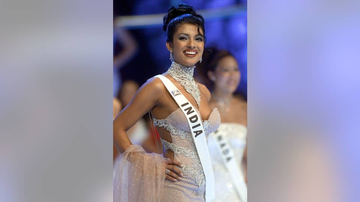 Priyanka Chopra during the Miss World pageant in 2000