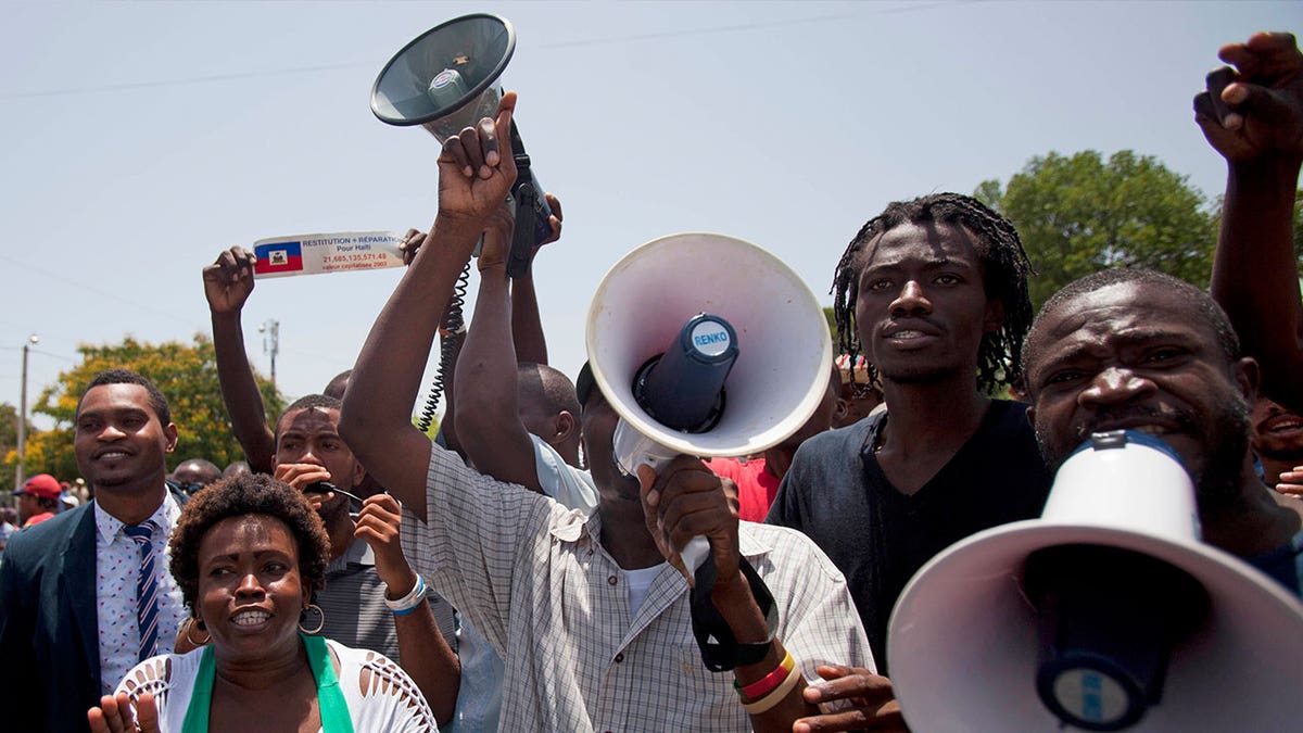 Haitian protestors