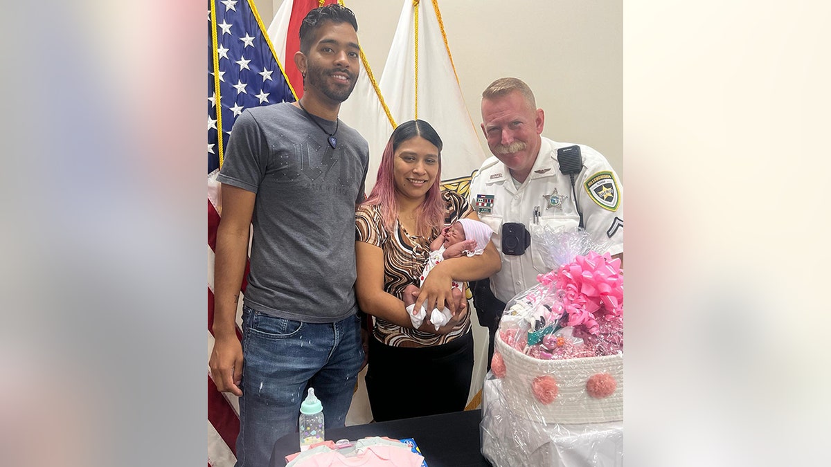 Deputy Jones and baby Lexela's family