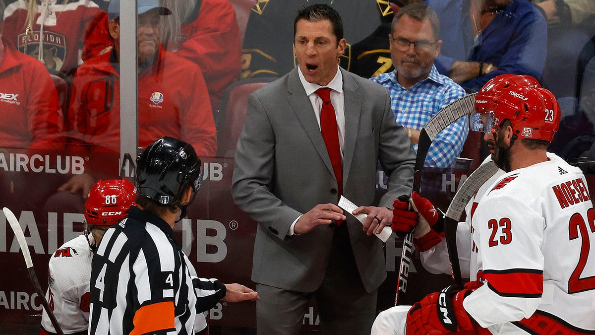 Carolina Hurricanes coach Rod Brind'Amour