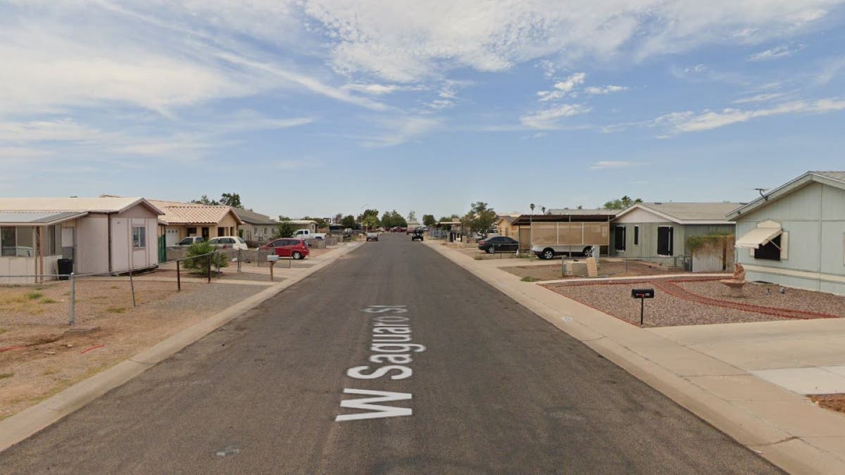 600 block of West Saguaro where woman hit boyfriend with car