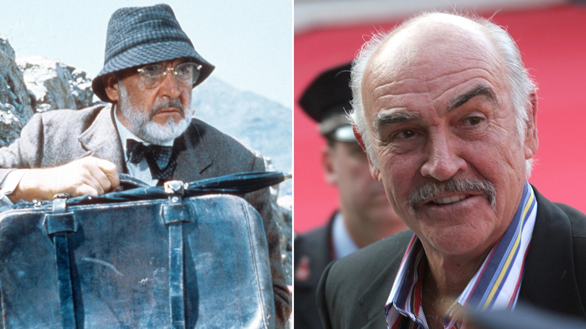 Sean Connery then and now split