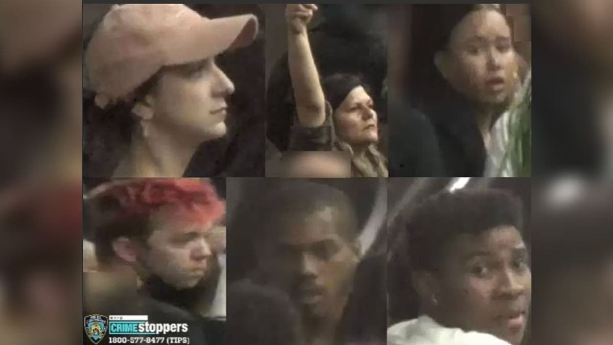 Six protesters suspected of criminal trespass for jumping onto the subway tracks.