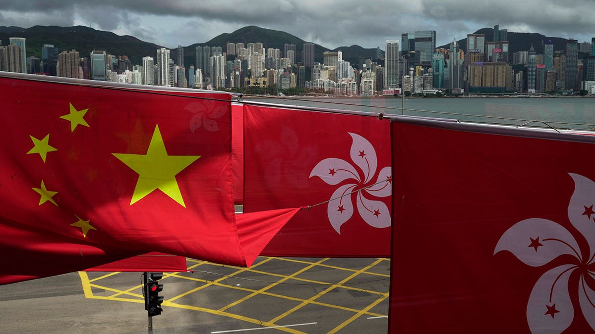 chinese, hong kong flags