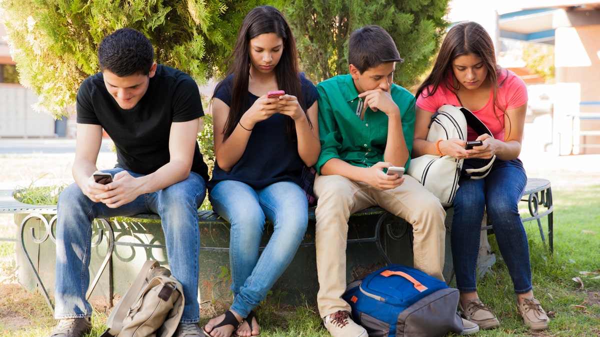 Teens on phones