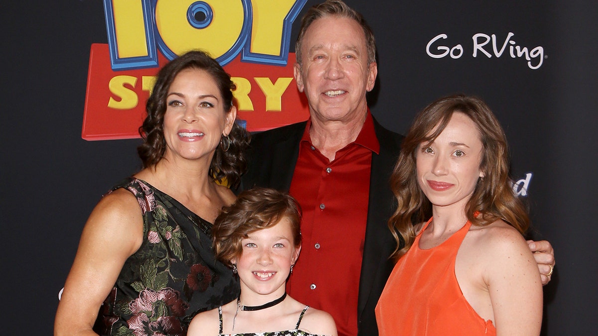 Tim Allen and his family at the premiere of "Toy Story 3"