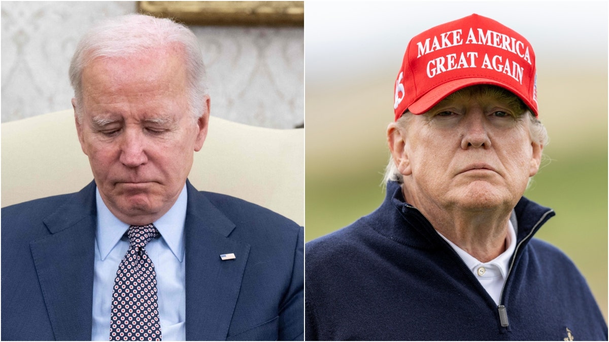 Biden and Trump side by side