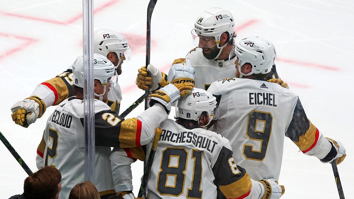 Knights celebrate goal