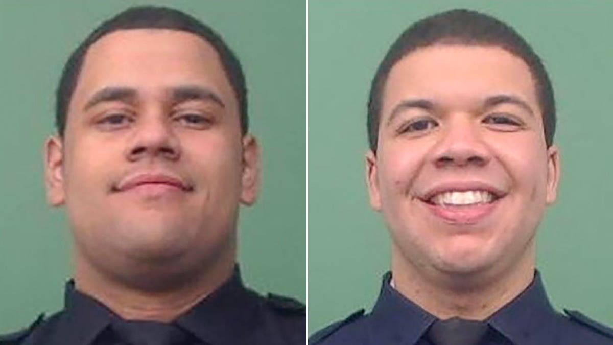 Slain NYPD Officers Wilbert Mora and Jason Rivera
