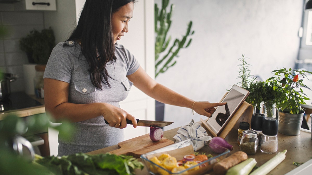 Woman cooking