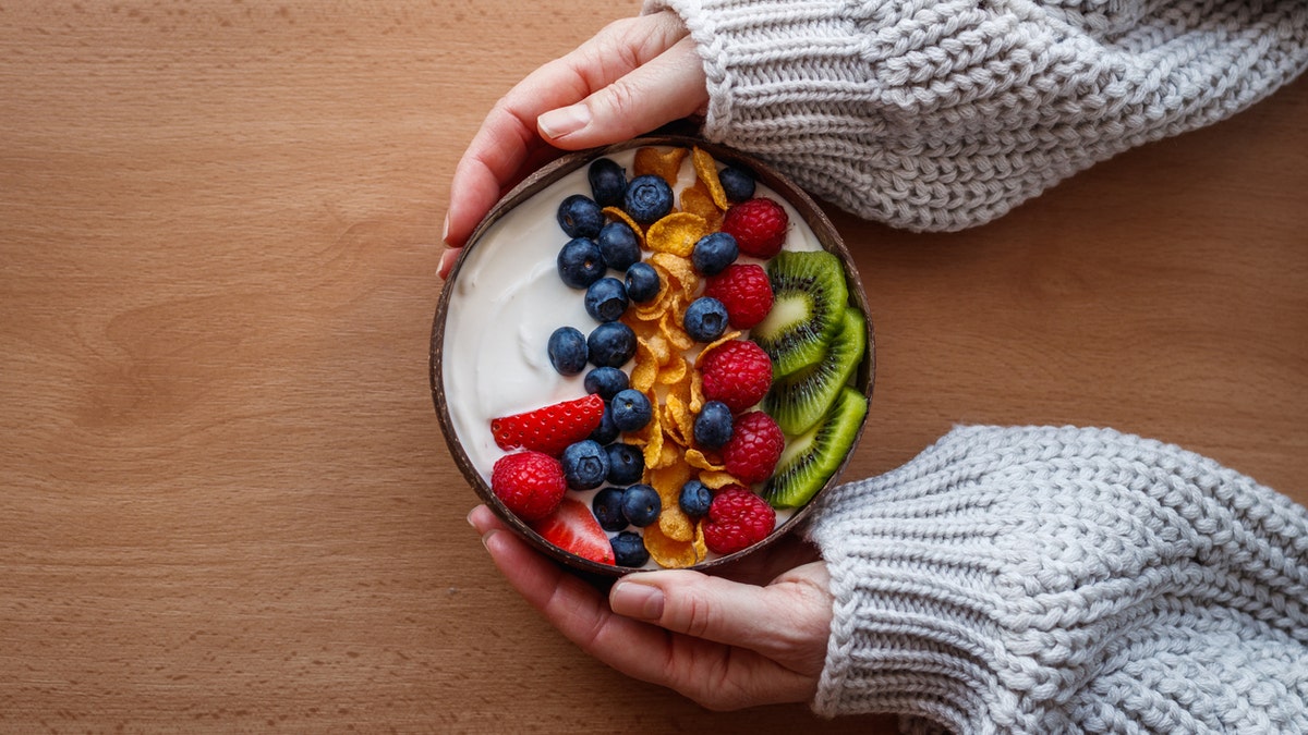 Yogurt with fruit