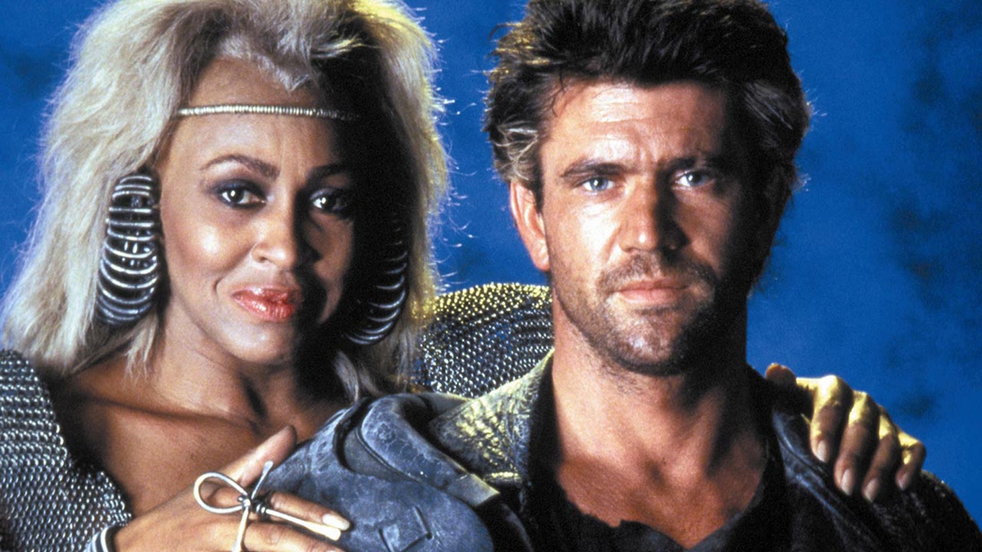 Mel Gibson and Tina Turner, on set of Mad Max