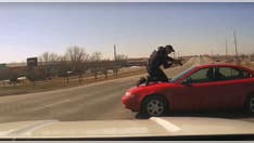 Iowa police officer clings to hood of car during dramatic chase, suspect sentenced to 5 years